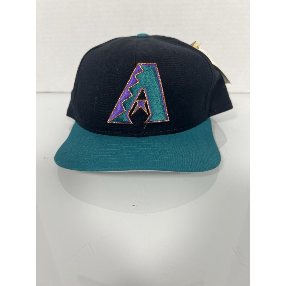 Vintage 90s MLB Arizona Diamondbacks New Era Wool Baseball Snapback Hat Cap